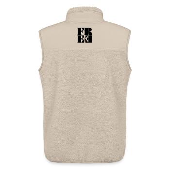 Libre - Veste sans manches sherpa unisexe Stanley/Stella - beige - Dos - AI Model Male 178 light (178cm)