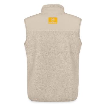 Do Not Pet Introvert Distance Calm Anti Social - Unisex Sherpa Gilet by Stanley/Stella - beige - Back - AI Model Male 178 light (178cm)
