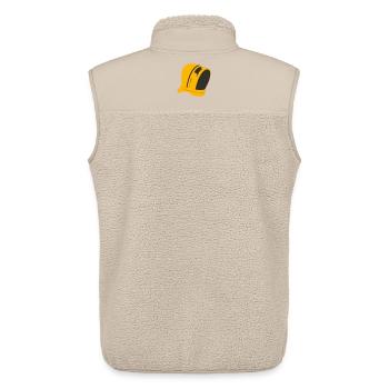 Apiculteurs Hat Bee Veil Association des apiculteurs Apiculteurs amateurs - Veste sans manches sherpa unisexe Stanley/Stella - beige - Dos - AI Model Male 178 light (178cm)