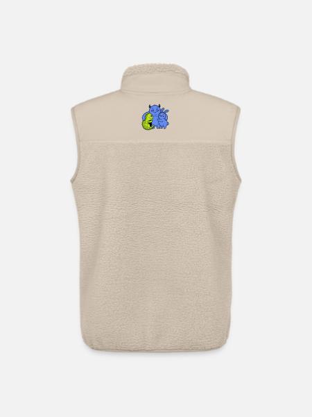 cute monsters - Unisex Sherpa Gilet by Stanley/Stella - beige