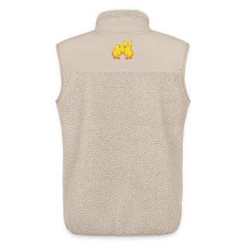 chick - Unisex Sherpa Gilet by Stanley/Stella - beige - Back - AI Model Male 178 light (178cm)