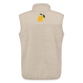 Zesty Lemon Bloom - Unisex Sherpaweste von Stanley/Stella - Beige - Hinten - AI Model Male 178 light (178cm)