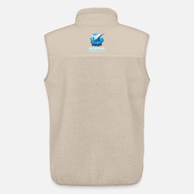 Rays Manta Rays - Unisex Sherpa Gilet by Stanley/Stella - beige