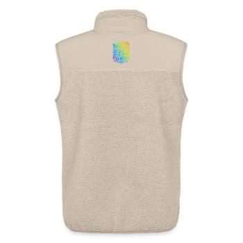 Malle Party Edition Bunt - Unisex Sherpaweste von Stanley/Stella - Beige - Hinten - AI Model Male 178 light (178cm)