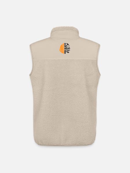 Construction Helmet & Tools – Craftsman Logo - Unisex Sherpa Gilet by Stanley/Stella - beige