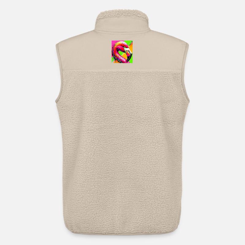 Flamingo - Unisex Sherpaweste von Stanley/Stella - Beige