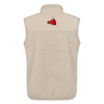 Train children - Unisex Sherpa Gilet by Stanley/Stella - beige - Back - AI Model Male 178 light (178cm)