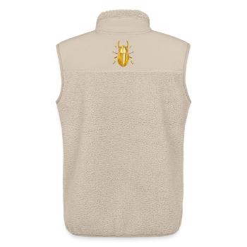 Golden Scarabab Symbol Style - Unisex Sherpa Gilet by Stanley/Stella - beige - Back - AI Model Male 178 light (178cm)