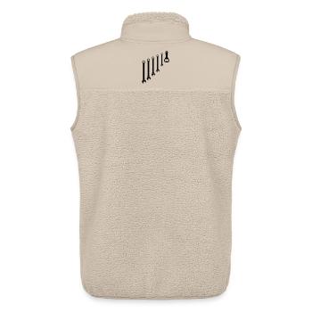 Tool Set & Bottle Opener Mechanic - Unisex Sherpa Gilet by Stanley/Stella - beige - Back - AI Model Male 178 light (178cm)