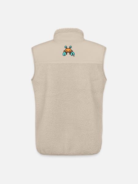 Krebs groß - Unisex Sherpaweste von Stanley/Stella - Beige