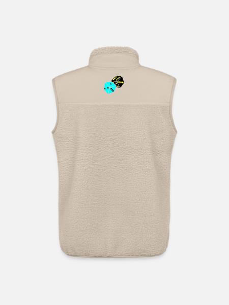 Neon Cube Playroom - Unisex Sherpa Gilet by Stanley/Stella - beige