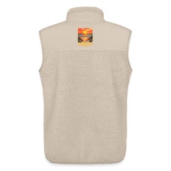 Ostsee Sonenuntergang Bornholm - Unisex Sherpaweste von Stanley/Stella - Beige - Hinten - AI Model Male 178 light (178cm)