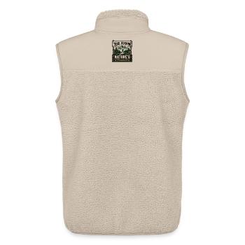 Trailrunning Natur's Laufband-Schild - Unisex Sherpaweste von Stanley/Stella - Beige - Hinten - AI Model Male 178 light (178cm)