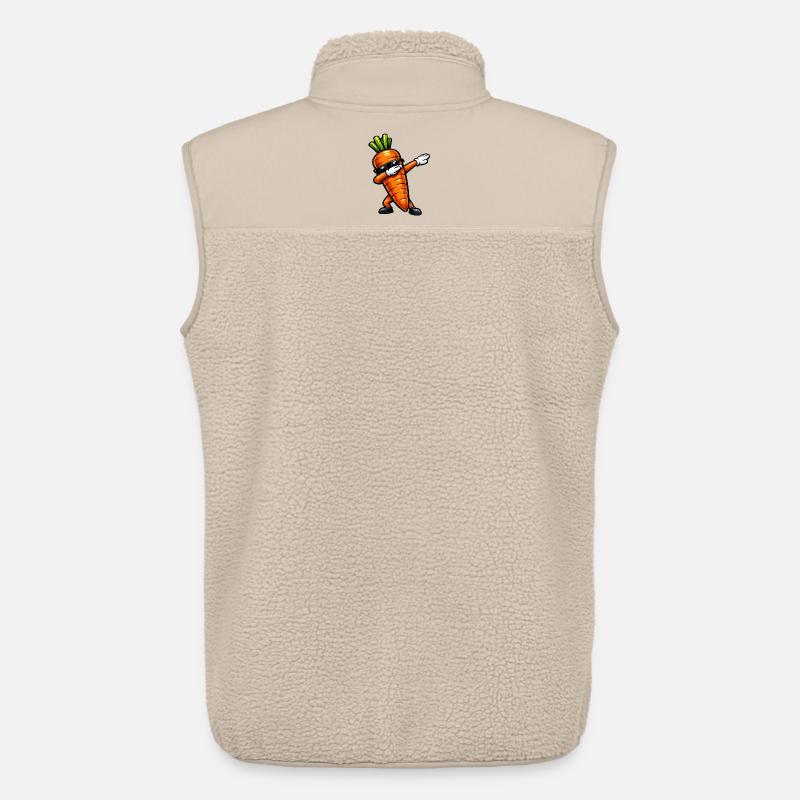 Dabbing Karotte / Möhre - Unisex Sherpaweste von Stanley/Stella - Beige