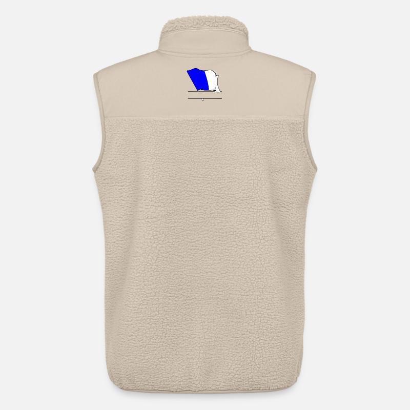 Drapeau Personnalisé de Spa - Veste sans manches sherpa unisexe Stanley/Stella - beige