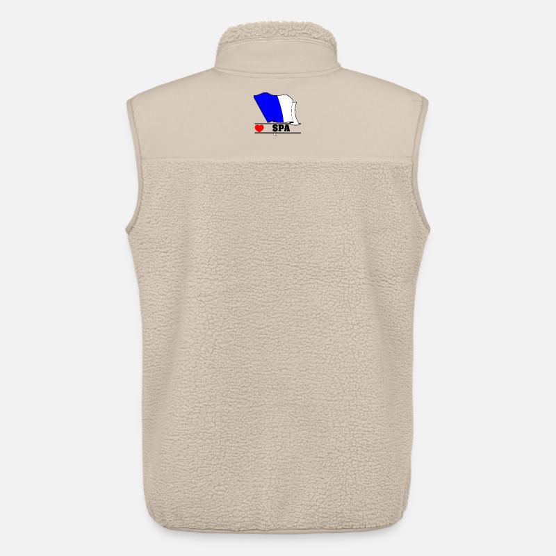 Love Spa Belgium - Veste sans manches sherpa unisexe Stanley/Stella - beige
