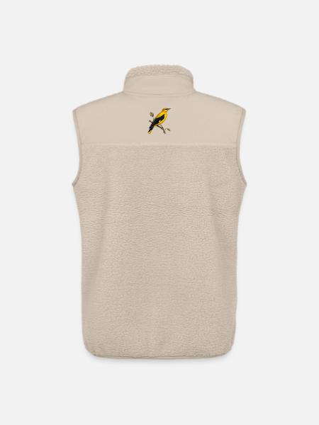 Oriolus oriolus – Eurasischer Goldpirol-Jahrgang - Unisex Sherpaweste von Stanley/Stella - Beige