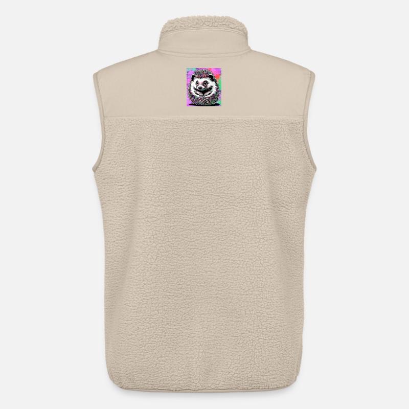 Igel - Unisex Sherpaweste von Stanley/Stella - Beige