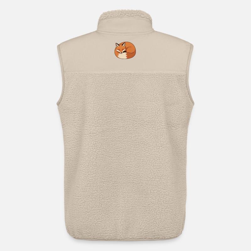 Schlafender Fuchs Geschenk - Unisex Sherpaweste von Stanley/Stella - Beige