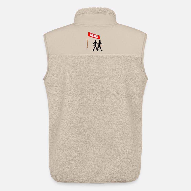 Walking Start Duo - Unisex Sherpaweste von Stanley/Stella - Beige