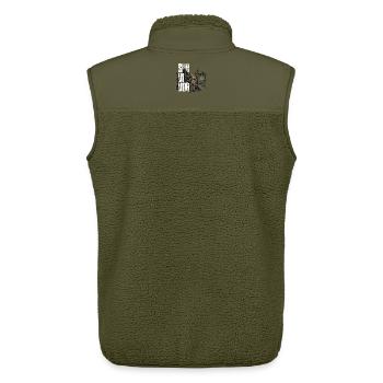 Survivor - Unisex Sherpaweste von Stanley/Stella - Khaki - Hinten - AI Model Male 178 light (178cm)