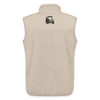 Golfcart Golfauto Golfsport Golfclub Herren - Unisex Sherpaweste von Stanley/Stella - Beige - Hinten - AI Model Male 178 light (178cm)