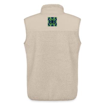 Clubs de golf Modèle Argyle Clubs de golf masculins - Veste sans manches sherpa unisexe Stanley/Stella - beige - Dos - AI Model Male 178 light (178cm)