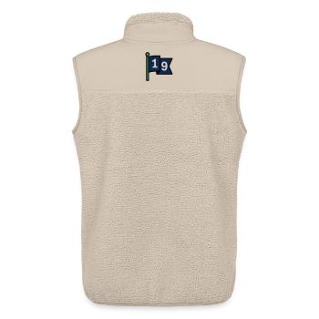 Loch 19 Golffahne Golfclub Herrenausflug Bier - Unisex Sherpaweste von Stanley/Stella - Beige - Hinten - AI Model Male 178 light (178cm)