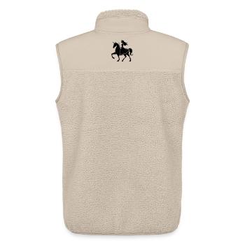Prinzessin Einhorn - Unisex Sherpaweste von Stanley/Stella - Beige - Hinten - AI Model Male 178 light (178cm)