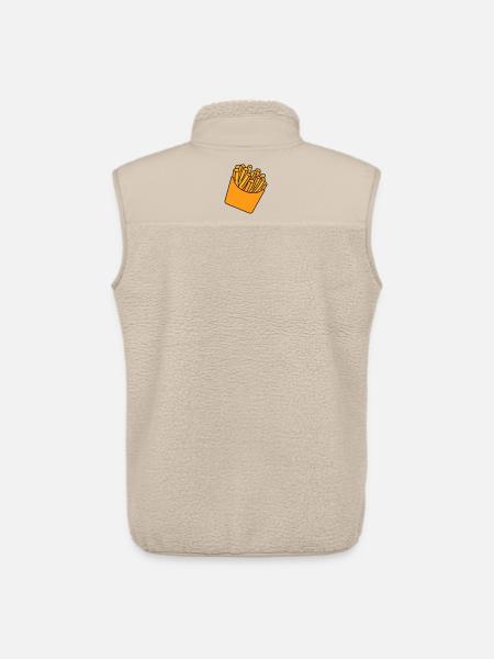 French Fries Illustration - Unisex Sherpa Gilet by Stanley/Stella - beige
