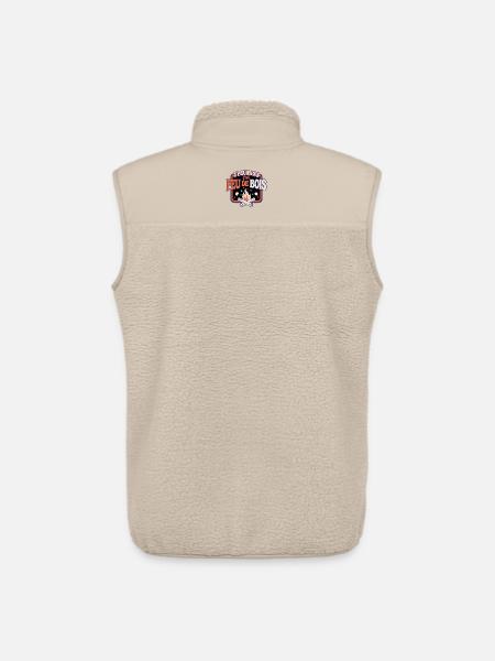 Jpeux pas j'ai feu de bois - Veste sans manches sherpa unisexe Stanley/Stella - beige