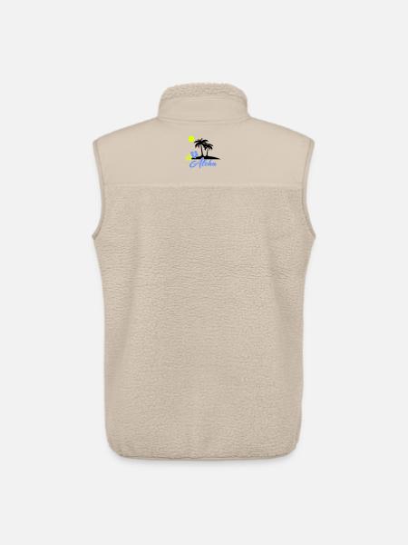 Aloha Hibiscus Neon Script - Unisex Sherpa Gilet by Stanley/Stella - beige