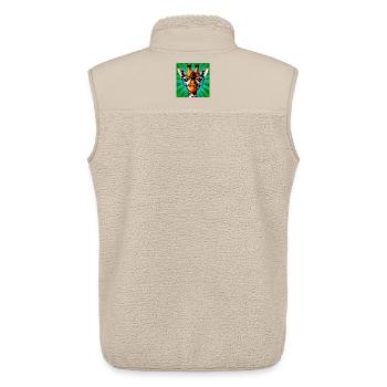 Giraffe - Unisex Sherpaweste von Stanley/Stella - Beige - Hinten - AI Model Male 178 light (178cm)