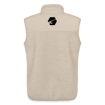 Excavatrice - Veste sans manches sherpa unisexe Stanley/Stella - beige - Dos - AI Model Male 178 light (178cm)