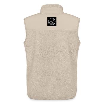 Paysage lunaire et montagneux - Veste sans manches sherpa unisexe Stanley/Stella - beige - Dos - AI Model Male 178 light (178cm)