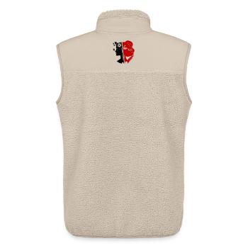 Woman's face - Unisex Sherpa Gilet by Stanley/Stella - beige - Back - AI Model Male 178 light (178cm)