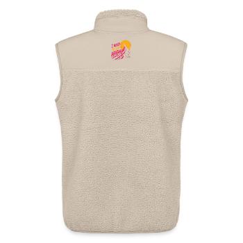 Mountain Hiking Adventure - I Need to Go High - Unisex Sherpa Gilet by Stanley/Stella - beige - Back - AI Model Male 178 light (178cm)