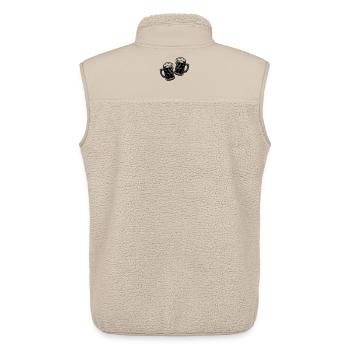Bierkrug Anstossen Symbol Prost - Unisex Sherpaweste von Stanley/Stella - Beige - Hinten - AI Model Male 178 light (178cm)