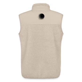 Geometrische Schwarzsonnen-Design - Unisex Sherpaweste von Stanley/Stella - Beige - Hinten - AI Model Male 178 light (178cm)