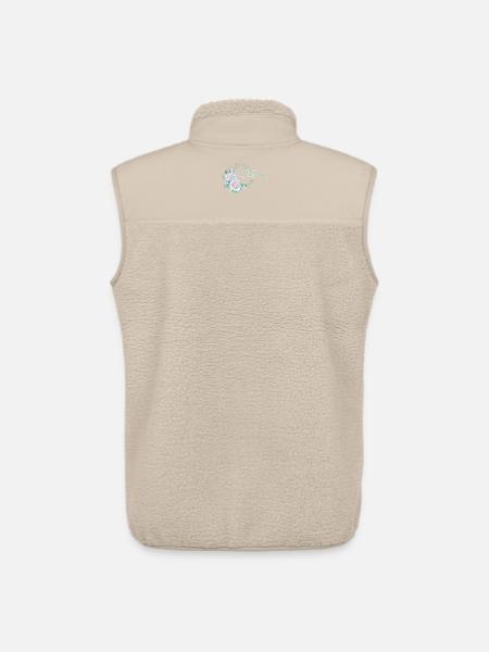 Ellie Blütenkranz Name - Unisex Sherpaweste von Stanley/Stella - Beige