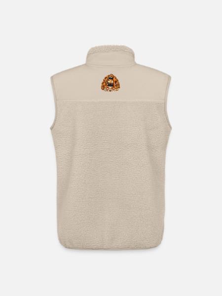 Polizei Eichhörnchen im Nusshaufen - Unisex Sherpaweste von Stanley/Stella - Beige