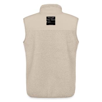 Du hast dieses T-Shirt von - Unisex Sherpaweste von Stanley/Stella - Beige - Hinten - AI Model Male 178 light (178cm)