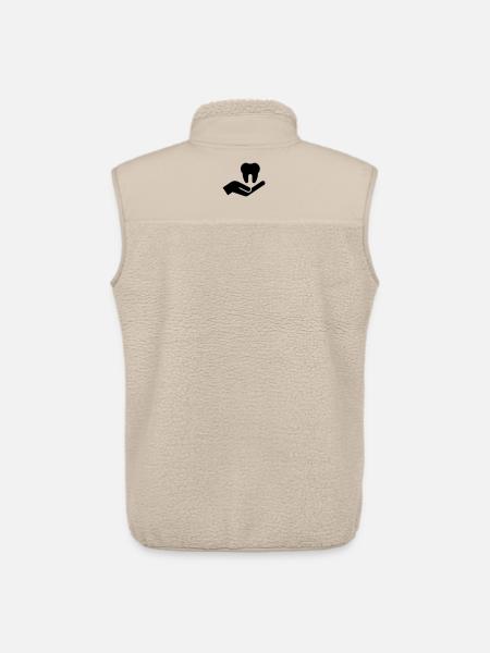 Dentist, Dentist, Dental Practice - Unisex Sherpa Gilet by Stanley/Stella - beige