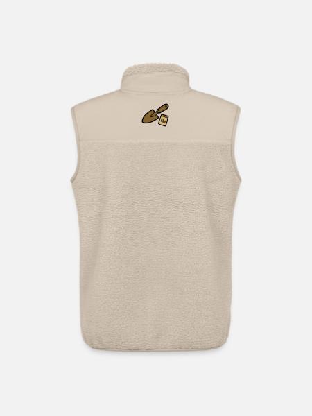 Gardening Tools Seeds Gardeners Landscaping - Unisex Sherpa Gilet by Stanley/Stella - beige