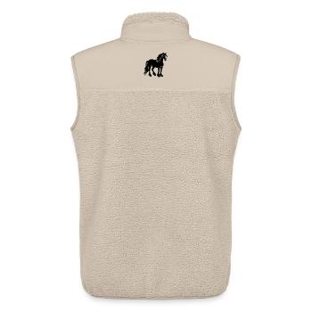 Shire Horse - Unisex Sherpaweste von Stanley/Stella - Beige - Hinten - AI Model Male 178 light (178cm)