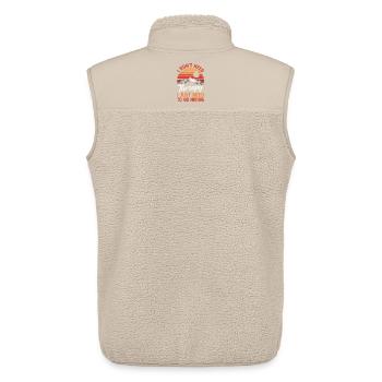 Randonnée sur sentier de montagne Randonnée en plein air Braconnage - Veste sans manches sherpa unisexe Stanley/Stella - beige - Dos - AI Model Male 178 light (178cm)