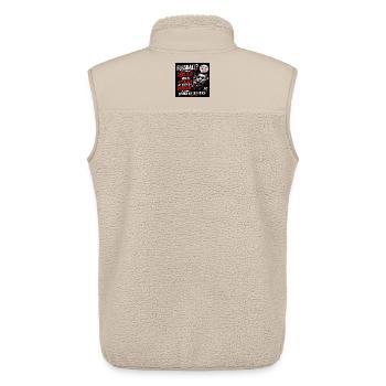 Fussballtherapie: Spiel auf der Couch - Unisex Sherpaweste von Stanley/Stella - Beige - Hinten - AI Model Male 178 light (178cm)