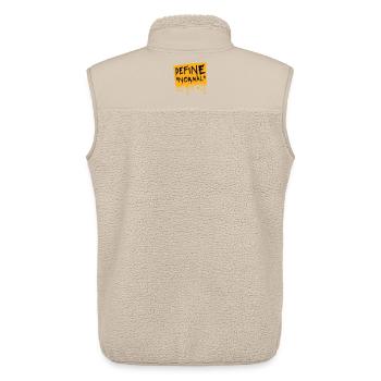 Define Normal Funny Sarcastic Definition Graphic - Unisex Sherpa Gilet by Stanley/Stella - beige - Back - AI Model Male 178 light (178cm)