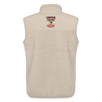 Jungfrau Sternzeichen Horoskop Aszendent Perfekt - Unisex Sherpaweste von Stanley/Stella - Beige - Hinten - AI Model Male 178 light (178cm)