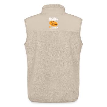 Comic Geburtstag 50 Jahre Happy Birthday - Unisex Sherpaweste von Stanley/Stella - Beige - Hinten - AI Model Male 178 light (178cm)